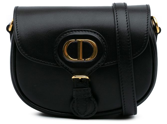Dior Bobby Crossbody aus schwarzem Mikro-Kalbsleder