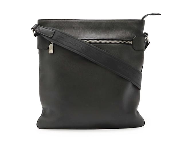 Louis Vuitton Taiga Sasha Shoulder Bag Black Grey Leather  ref.2308782