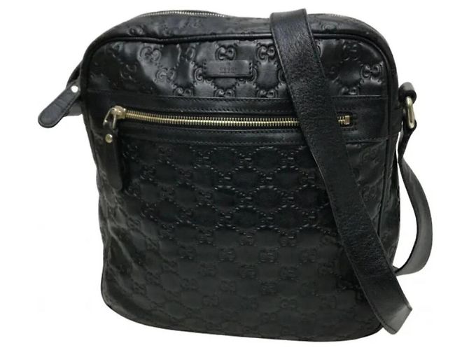 Gucci shoulder bag made of Guccissima leather black