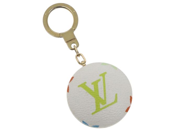 LOUIS VUITTON Monogram Multicolore Astropill Charm Bianco M51911 LV Auth 126204
