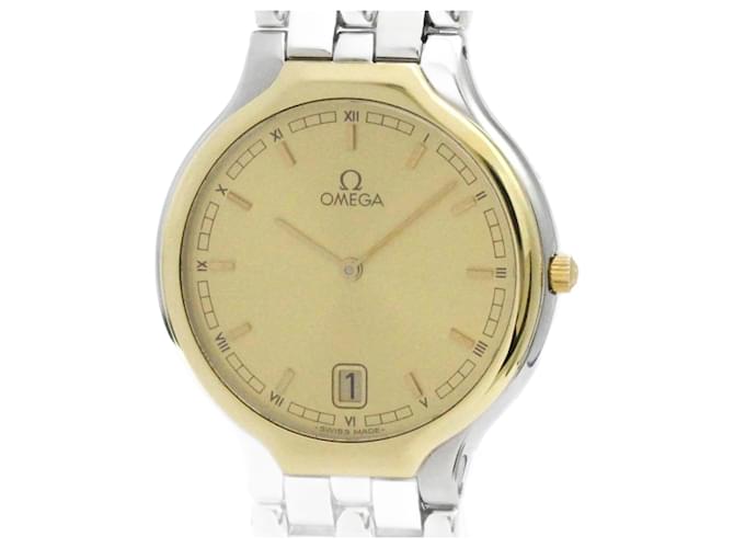 OMEGA De Ville Symbol 18K Gold Steel Quartz Men's Watch  ref.2309427