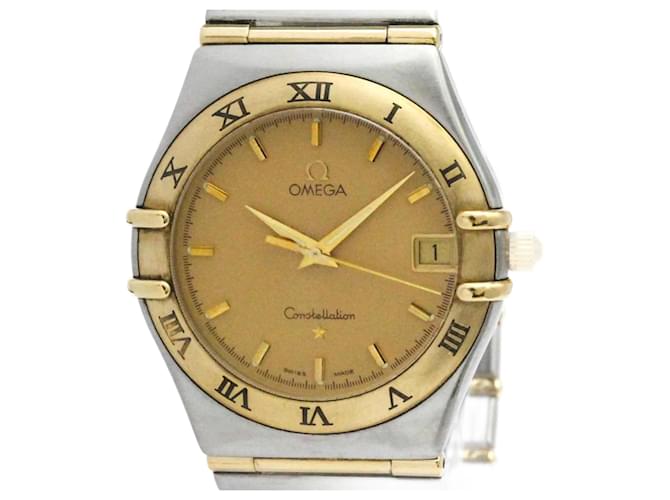 OMEGA Constellation 18K Gold Steel Quartz Wristwatch  ref.2309431