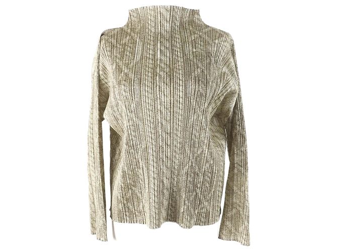 Gucci Issey Miyake Polyester Jacket Brown Women