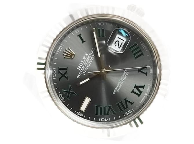 ROLEX Datejust 41 SS x Everose Gold combination Slate Ref.126331 Mens Silvery Steel  ref.2310936