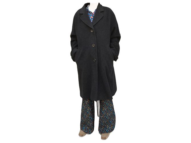 Gerard Darel Grey Wool Coat