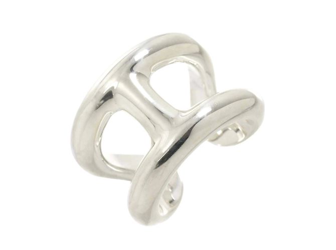 Ring Hermès Anillo de banda de plata 925 GM Silver de Hermes Osmoz