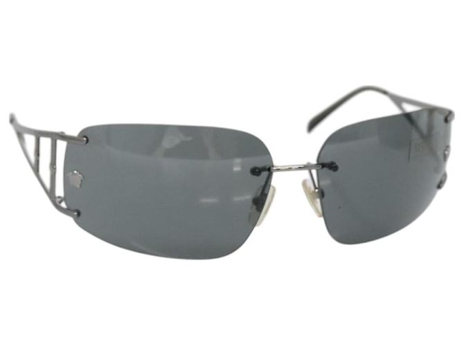 Occhiali da sole VERSACE metallo Argento Auth am8573