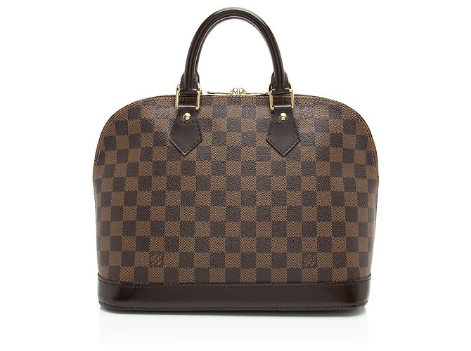 Bolsa Alma PM Damier Ebene da Louis Vuitton Marrom