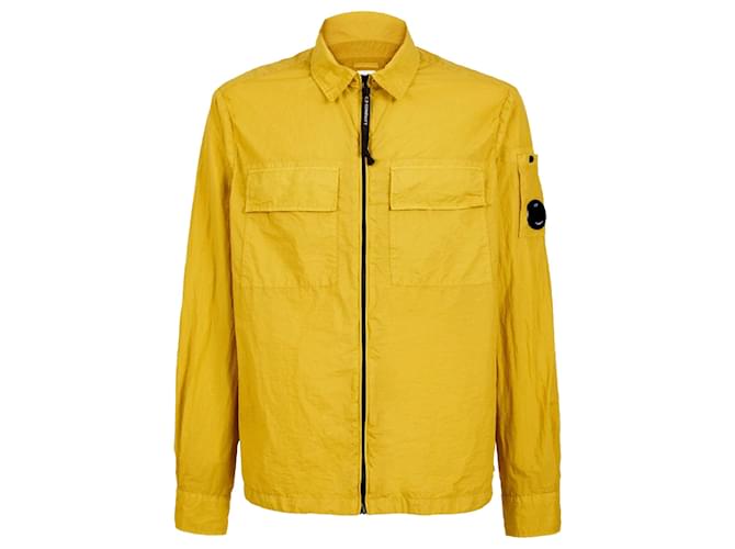 Autre Marque C.P Company Windbreaker Jacket Yellow Polyamide Nylon  ref.2314200