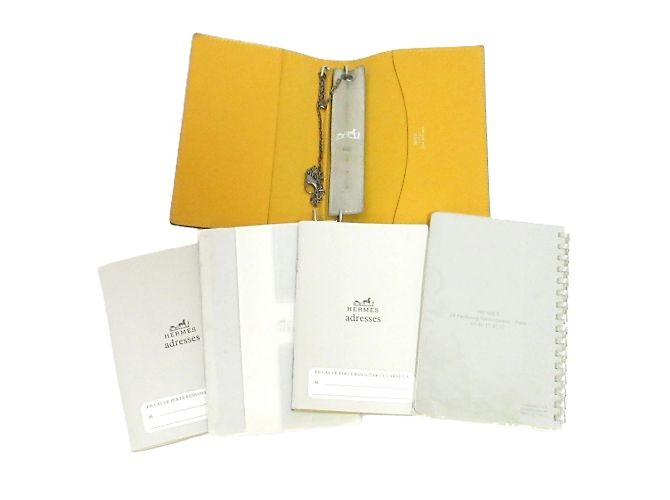 Hermès Hermes Blue Agenda PM Diary Cover Refill with Ballpoint Pen Set
