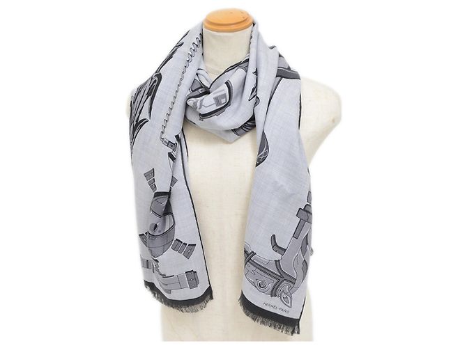 Xale de cashmere e seda Hermès Marrom