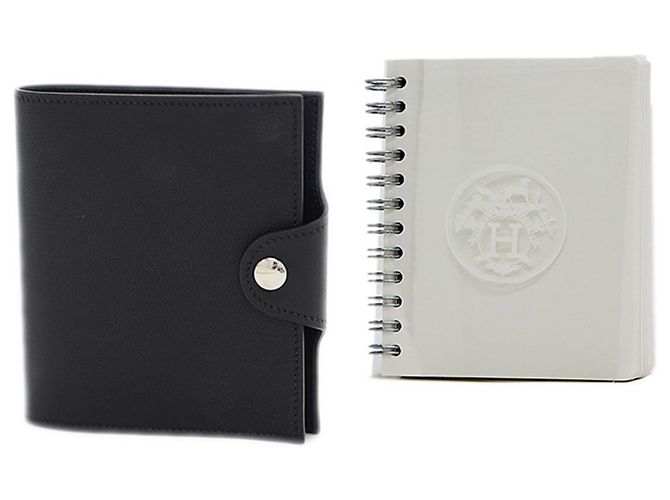 Hermès Hermes Ulysse PM Notebook Cover in Swift Leather Black