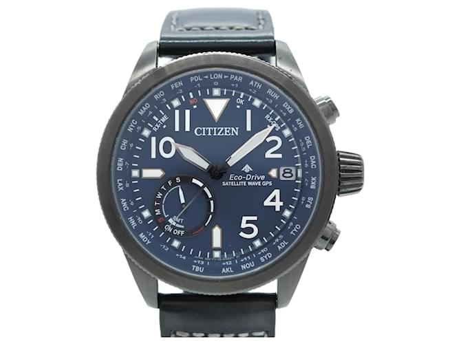 Citizens of Humanity Citizen Satellite Wave F150-S113512 Navy Dial Watch for Men  ref.2314627