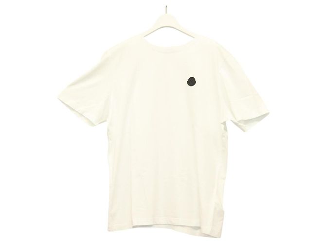 Camiseta Moncler de algodão branca Auth ym013M Branco