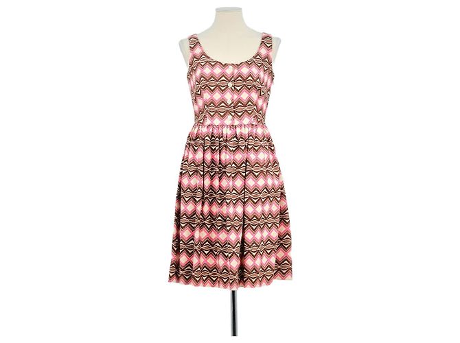 Prada Vestido de linho rosa