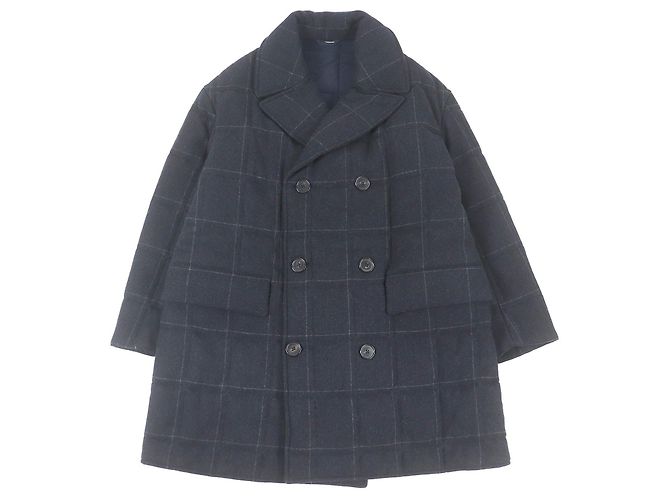 Hermès Abrigo de doble botonadura de cachemira HERMES Gris Gris antracita