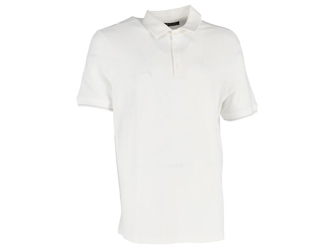 Polo Loro Piana in cotone bianco Crudo