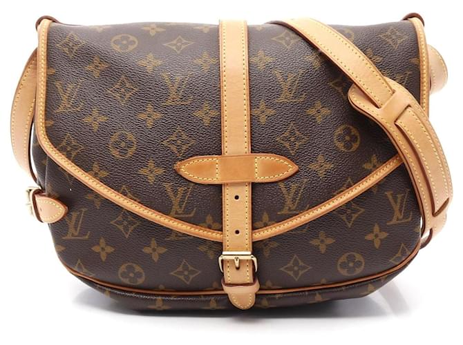 Louis Vuitton Monogram Saumur 30 Shoulder Bag Brown Cloth  ref.2316547