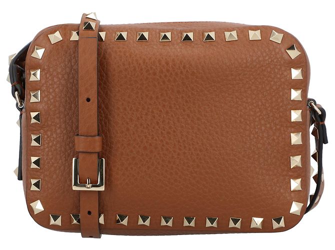 Borsa a Spalla Rockstud Valentino Garavani Marrone