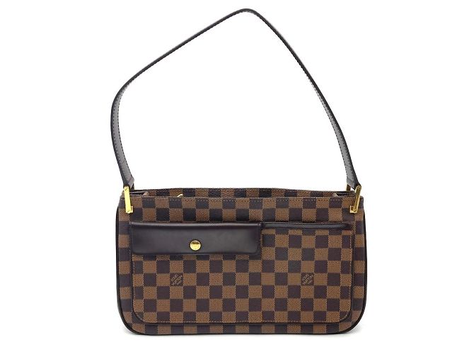 Bolsa de Ombro Auburn Louis Vuitton Marrom Damier ebene