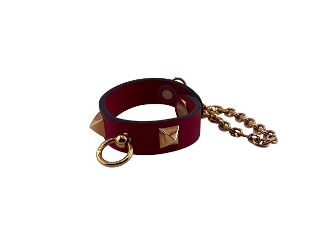 Hermès Suporte de luva rosa Rival Hermes