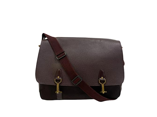 Louis Vuitton Taiga Messenger Bag Dark red Leather  ref.2318557
