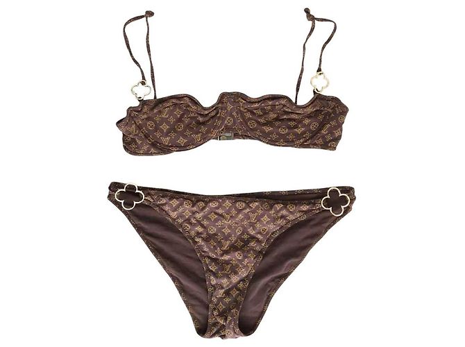 Louis Vuitton Brauner Badeanzug