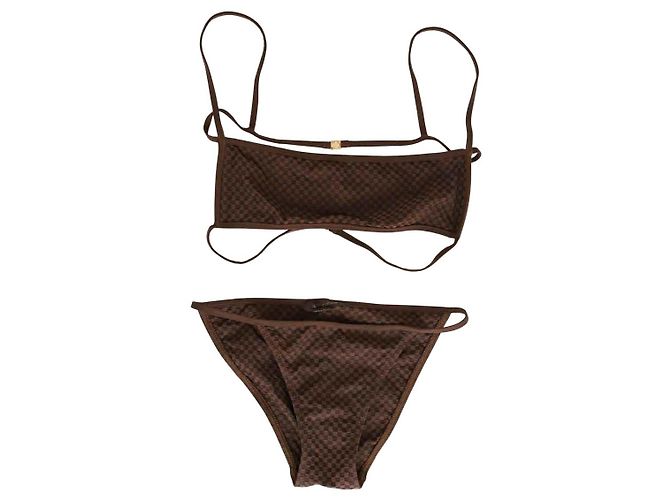 Louis Vuitton Bañador marrón Castaño