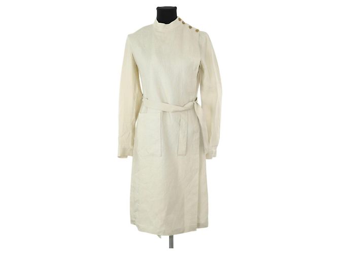 Vestido Acne Studios de linho bege