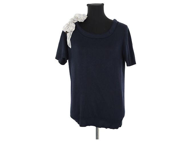 Louis Vuitton Blaues Seidentop