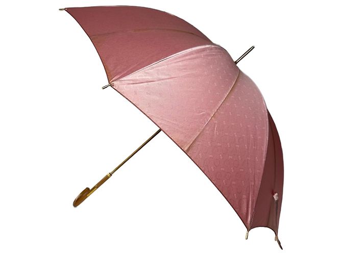 Céline Vintage Celine Paris Monogram Regenschirm rosa Lila