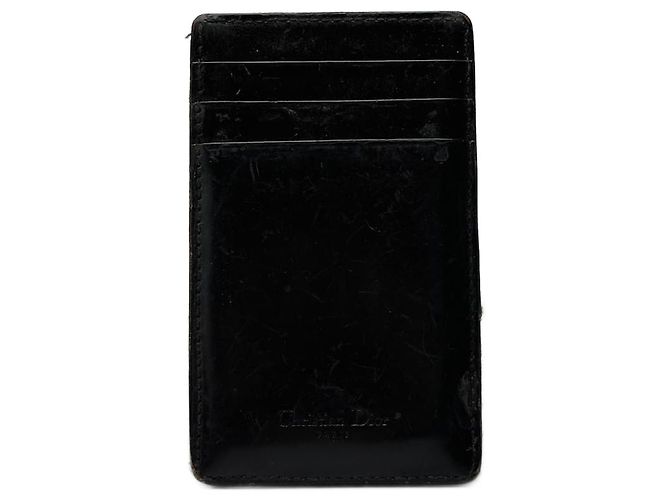 Vintage Dior Leather Card holder brown