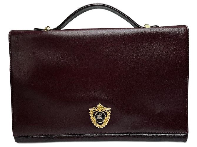 Sac en cuir vintage Givenchy marron Violet