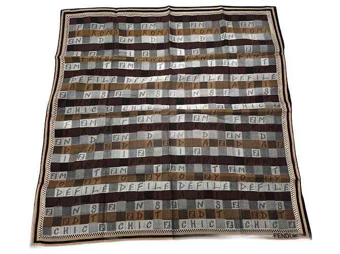 Sciarpa Fendi Vintage Marrone