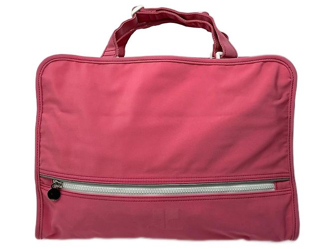 Sac en polyester vintage Courreges rose