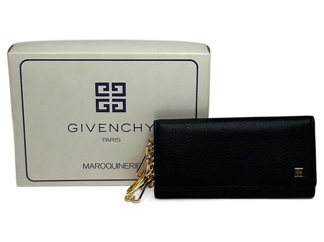 Vintage Givenchy Leather key Holder black