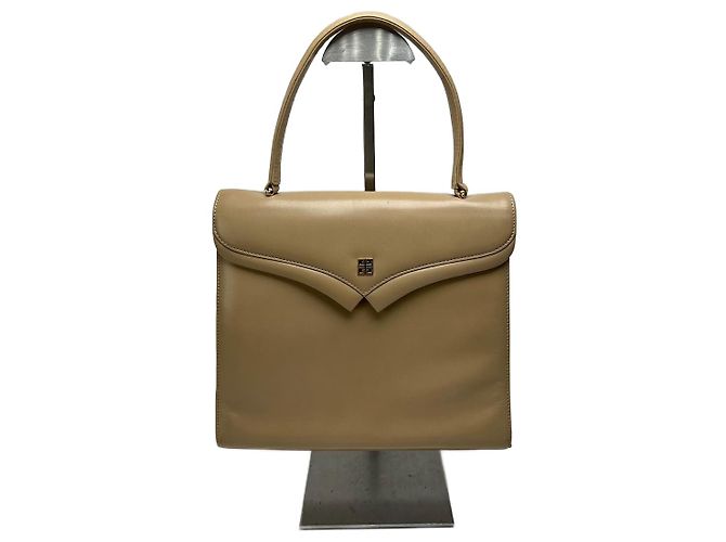 Vintage Givenchy Ledertasche beige