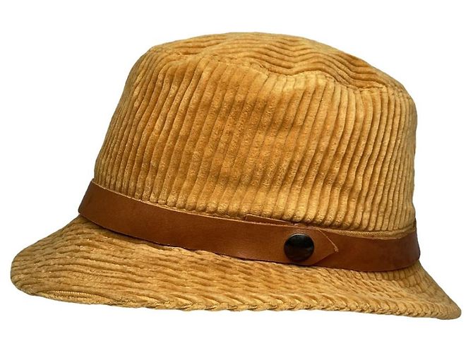 Issey Miyake Brown Cotton Hat