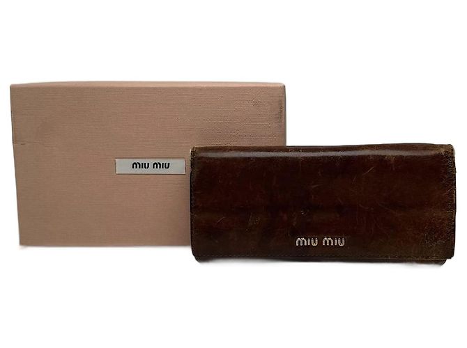 Vintage Miu Miu Leather wallet brown