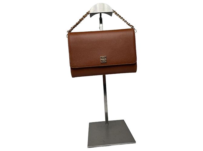 Vintage Givenchy 4G Ledertasche braun