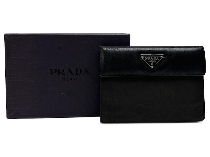 Vintage Prada Leather wallet Black