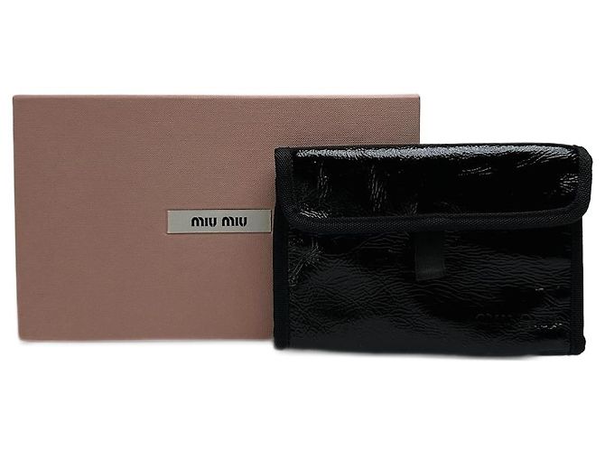 Vintage Miu Miu Canvas Wallet black