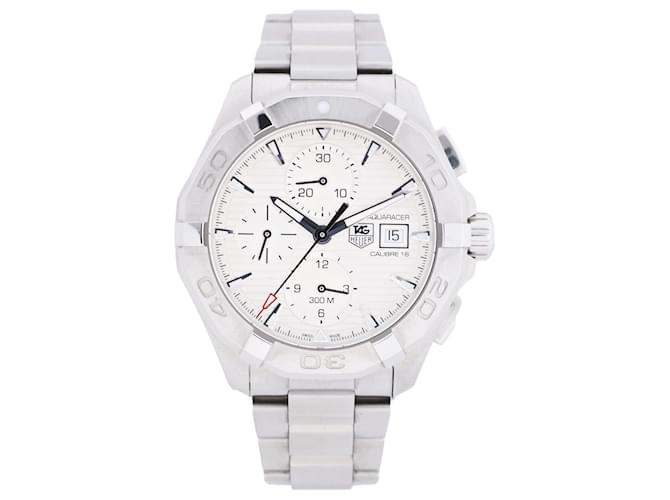 TAG Heuer Aqua Racer CAY2111-2 RTQ2215 SS AT Silver-Face Watch Turquoise Steel  ref.2319744
