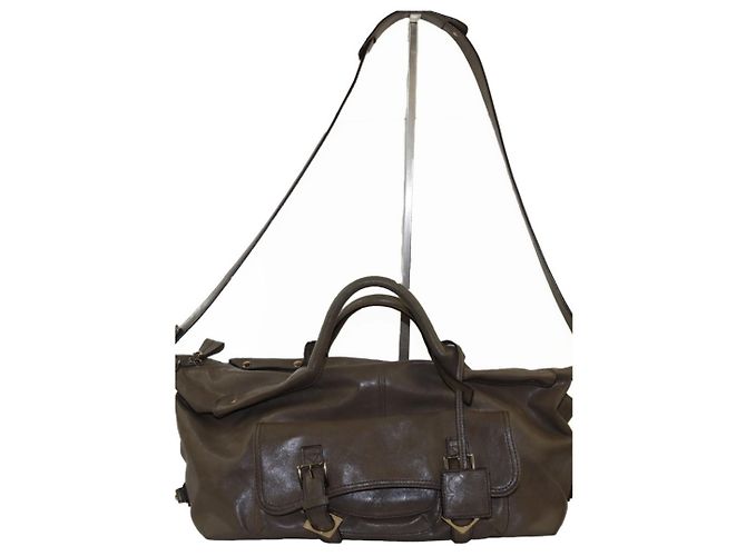 Autre Marque Bolsa de mão Liz Claiborne em couro marrom