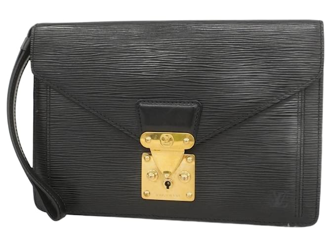 Louis Vuitton Epi Pochette Clutch Bag Black  ref.2321107