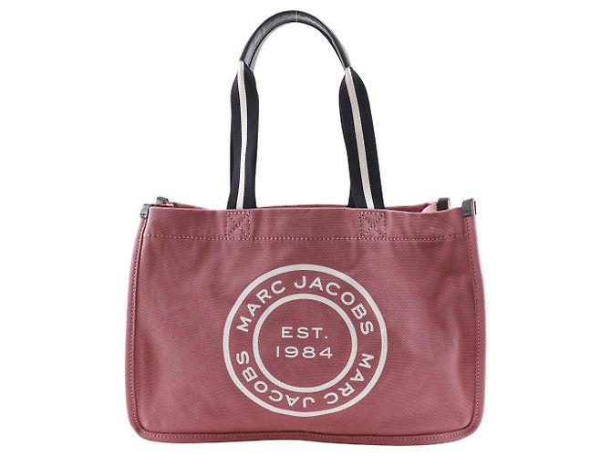 Autre Marque Bolsa tote de lona com logo Marc Jacobs rosa