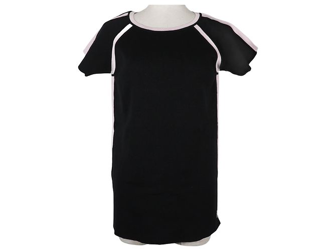 Camicia in cotone a maniche corte Chanel Nero Rosa