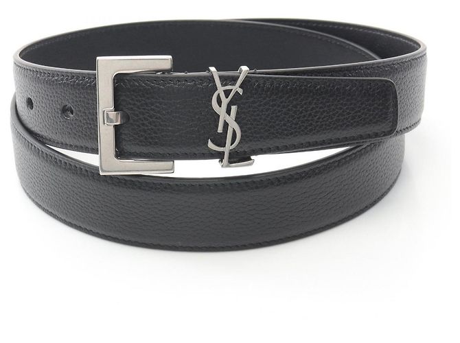 Cassandra Leder Gürtel von Saint Laurent