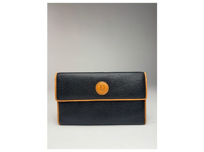 Vintage Dior Leather wallet black brown