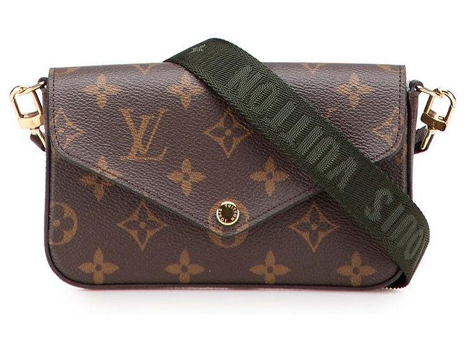 Borsa a Spalla Multi Pochette Felicie Monogram Louis Vuitton Marrone